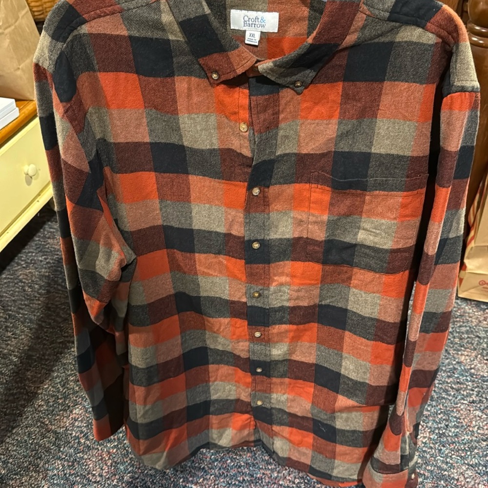 Mens Croft&Barrow long sleeve flannel shirt